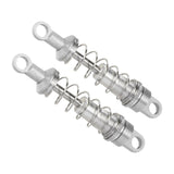 Maxbell 2 Pieces RC Car Shock Absorbers 1:12 Replace RC Shocks for D90 MN168 MN99sv2 Silver
