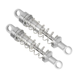 Maxbell 2 Pieces RC Car Shock Absorbers 1:12 Replace RC Shocks for D90 MN168 MN99sv2 Silver