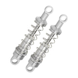 Maxbell 2 Pieces RC Car Shock Absorbers 1:12 Replace RC Shocks for D90 MN168 MN99sv2 Silver
