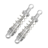 Maxbell 2 Pieces RC Car Shock Absorbers 1:12 Replace RC Shocks for D90 MN168 MN99sv2 Silver