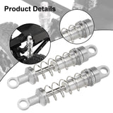 Maxbell 2 Pieces RC Car Shock Absorbers 1:12 Replace RC Shocks for D90 MN168 MN99sv2 Silver