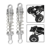 Maxbell 2 Pieces RC Car Shock Absorbers 1:12 Replace RC Shocks for D90 MN168 MN99sv2 Silver