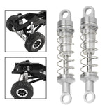 Maxbell 2 Pieces RC Car Shock Absorbers 1:12 Replace RC Shocks for D90 MN168 MN99sv2 Silver