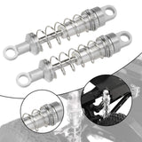 Maxbell 2 Pieces RC Car Shock Absorbers 1:12 Replace RC Shocks for D90 MN168 MN99sv2 Silver