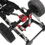 Maxbell 4x Oil Shock Absorbers for RC Car Upgrade Parts Dampers for MN98V2 MN168 D90 Red