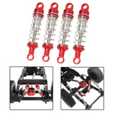 Maxbell 4x Oil Shock Absorbers for RC Car Upgrade Parts Dampers for MN98V2 MN168 D90 Red