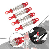Maxbell 4x Oil Shock Absorbers for RC Car Upgrade Parts Dampers for MN98V2 MN168 D90 Red