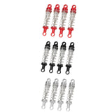 Maxbell 4x Oil Shock Absorbers for RC Car Upgrade Parts Dampers for MN98V2 MN168 D90 Red