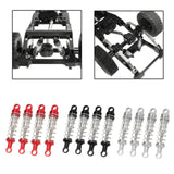 Maxbell 4x Oil Shock Absorbers for RC Car Upgrade Parts Dampers for MN98V2 MN168 D90 Red