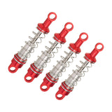 Maxbell 4x Oil Shock Absorbers for RC Car Upgrade Parts Dampers for MN98V2 MN168 D90 Red