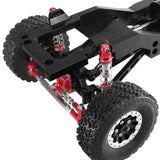 Maxbell 4x Oil Shock Absorbers for RC Car Upgrade Parts Dampers for MN98V2 MN168 D90 Red