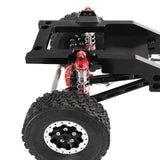 Maxbell 4x Oil Shock Absorbers for RC Car Upgrade Parts Dampers for MN98V2 MN168 D90 Red