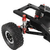 Maxbell 4x Oil Shock Absorbers for RC Car Upgrade Parts Dampers for MN98V2 MN168 D90 Red