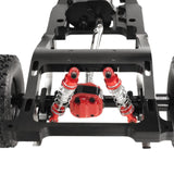 Maxbell 4x Oil Shock Absorbers for RC Car Upgrade Parts Dampers for MN98V2 MN168 D90 Red