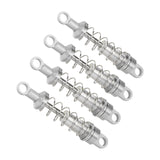 Maxbell 4x Oil Shock Absorbers for RC Car Upgrade Parts Dampers for MN98V2 MN168 D90 Silver