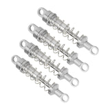 Maxbell 4x Oil Shock Absorbers for RC Car Upgrade Parts Dampers for MN98V2 MN168 D90 Silver