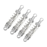 Maxbell 4x Oil Shock Absorbers for RC Car Upgrade Parts Dampers for MN98V2 MN168 D90 Silver