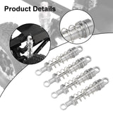Maxbell 4x Oil Shock Absorbers for RC Car Upgrade Parts Dampers for MN98V2 MN168 D90 Silver