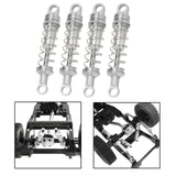 Maxbell 4x Oil Shock Absorbers for RC Car Upgrade Parts Dampers for MN98V2 MN168 D90 Silver