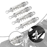 Maxbell 4x Oil Shock Absorbers for RC Car Upgrade Parts Dampers for MN98V2 MN168 D90 Silver