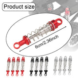 Maxbell 4x Oil Shock Absorbers for RC Car Upgrade Parts Dampers for MN98V2 MN168 D90 Silver