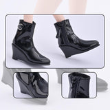 Maxbell 1:6 Action Figure Shoes Hollow Boots Doll Costume Accessories for 12" Female Black