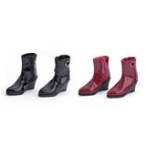 Maxbell 1:6 Action Figure Shoes Hollow Boots Doll Costume Accessories for 12" Female Black