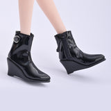 Maxbell 1:6 Action Figure Shoes Hollow Boots Doll Costume Accessories for 12" Female Black