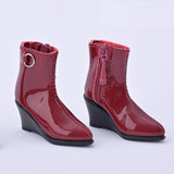 Maxbell 1:6 Action Figure Shoes Hollow Boots Doll Costume Accessories for 12" Female Red