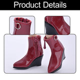 Maxbell 1:6 Action Figure Shoes Hollow Boots Doll Costume Accessories for 12" Female Red
