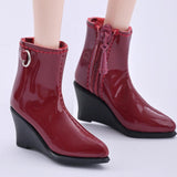 Maxbell 1:6 Action Figure Shoes Hollow Boots Doll Costume Accessories for 12" Female Red