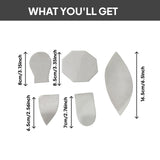 Maxbell 5Pcs Acrylic Quilting Template Rulers Turtle Template Ruler Set for Beginner