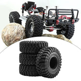 Maxbell 4Pcs 1.9inch RC Crawler Tires Od 4.9inch Rubber for TRX4 TRX6 1/10 Accessory