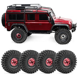 Maxbell 4Pcs 1.9inch RC Crawler Tires Od 4.9inch Rubber for TRX4 TRX6 1/10 Accessory
