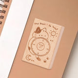 Maxbell Wood Mounted Rubber Stamp Lightweight Versatile for Drawing Painting Journal Style B