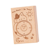 Maxbell Wood Mounted Rubber Stamp Lightweight Versatile for Drawing Painting Journal Style B