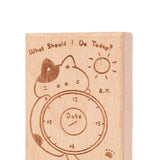 Maxbell Wood Mounted Rubber Stamp Lightweight Versatile for Drawing Painting Journal Style B