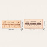 Maxbell Wood Mounted Rubber Stamp Lightweight Versatile for Drawing Painting Journal Style C