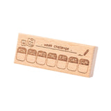 Maxbell Wood Mounted Rubber Stamp Lightweight Versatile for Drawing Painting Journal Style C