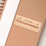 Maxbell Wood Mounted Rubber Stamp Lightweight Versatile for Drawing Painting Journal Style C