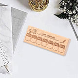 Maxbell Wood Mounted Rubber Stamp Lightweight Versatile for Drawing Painting Journal Style C