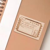 Maxbell Wood Mounted Rubber Stamp Lightweight Versatile for Drawing Painting Journal Style D