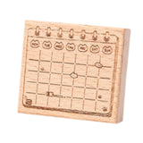 Maxbell Wood Mounted Rubber Stamp Lightweight Versatile for Drawing Painting Journal Style E