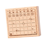 Maxbell Wood Mounted Rubber Stamp Lightweight Versatile for Drawing Painting Journal Style E