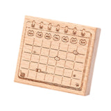 Maxbell Wood Mounted Rubber Stamp Lightweight Versatile for Drawing Painting Journal Style E