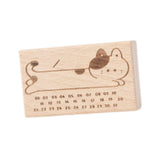 Maxbell Wood Mounted Rubber Stamp Lightweight Versatile for Drawing Painting Journal Style F