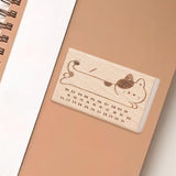 Maxbell Wood Mounted Rubber Stamp Lightweight Versatile for Drawing Painting Journal Style F