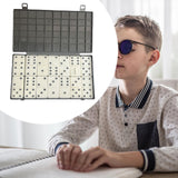 Maxbell Double 6 Dominoes Set with Raised Dots for Blind Teens for Visually Impaired