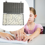 Maxbell Double 6 Dominoes Set with Raised Dots for Blind Teens for Visually Impaired