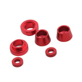 Maxbell Front Steering Bushing Spacer Kit Easy to Install Aluminum Steering Red